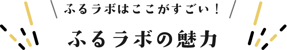 ふるラボはここがすごい！ふるラボの魅力