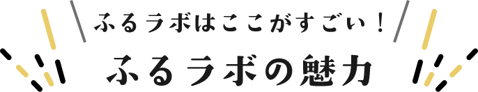 ふるラボはここがすごい！ふるラボの魅力