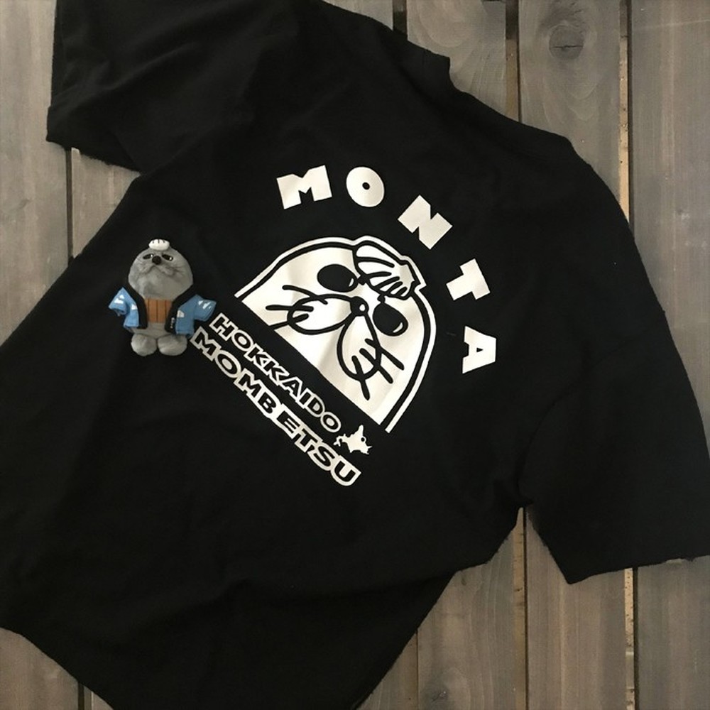 17-68 ゆるキャラ紋太グッズ(Tシャツ[ブラックL]、ぬいぐるみ小)