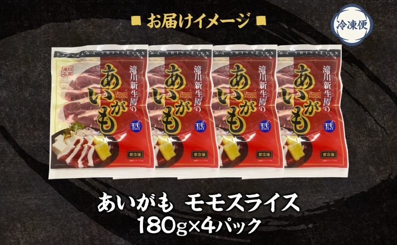 合鴨ももスライスセット 180g×4パック 北海道 カモ かも 鴨肉 カモ肉 もも肉