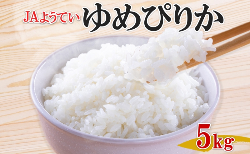 令和7年産 北海道産 ゆめぴりか 精米 5kg お米 米 白米 ブランド米 ご飯 ごはん おにぎり 主食 産直 贈り物 ギフト備蓄 JAようてい 送料無料 北海道 倶知安町 お弁当 和食 直送 産地直送 
