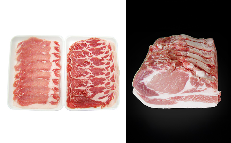 リピーター多数！ 上富良野 産 豚肉 地養豚 【全3回定期便】かみふらのポーク ロース1.2kg しゃぶしゃぶ用ロース1.2kg ロースブロック2kg 北海道 上富良野 国産 豚  肉 切落し ロース しゃぶしゃぶ 生姜焼き とんかつ スライス 薄切り