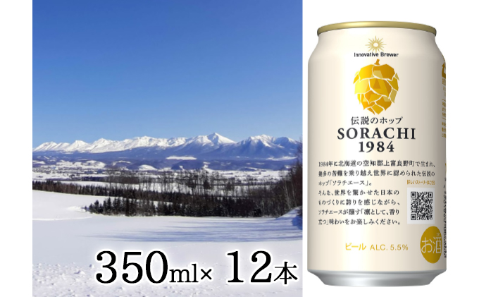 北海道 上富良野 ポテトチップス 100g 4袋 ビール SORACHI 1984 350ml×12缶 セット 贅沢 厚切り うすしお 味
