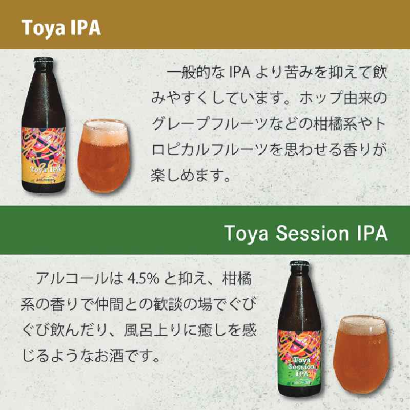 Lake Toya Beer クラフトビール 定番4種4本セット(紙コースター2枚付) 4カ月連続お届け お酒 瓶ビール アルコール 晩酌 バーベキュー BBQ 家飲み 宅飲み 飲み比べ 