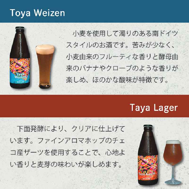 Lake Toya Beer クラフトビール 定番4種4本セット(紙コースター2枚付) 4カ月連続お届け お酒 瓶ビール アルコール 晩酌 バーベキュー BBQ 家飲み 宅飲み 飲み比べ 