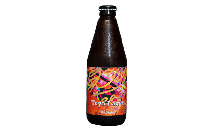 Lake Toya Beer クラフトビール Toya Lager 4本セット (紙コースター2枚付) 2カ月連続お届け お酒 瓶ビール アルコール 晩酌 バーベキュー BBQ 家飲み 宅飲み 麦芽の味わい 