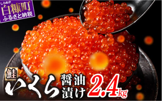 いくら醤油漬（鮭卵） 2.4kg(200g×2パック×6箱) いくら イクラ 小分け いくら醤油漬 鮭いくら 鮭イクラ イクラ醤油漬 いくら醤油漬け イクラ醤油漬け 鮭 鮭卵 ikura いくら醤油漬 醤油いくら 醤油イクラ 冷凍いくら 冷凍イクラ いくら北海道 イクラ北海道 醤油鮭いくら 醤油鮭イクラ 人気 大好評品 サイズ さけ 北海道 白糠町