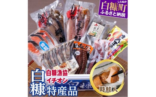 白糠漁協イチオシ白糠特産品セット 時鮭入 魚介セット ほっけ かれい 本ししゃも こまい 柳だこ さんま 時しらず ふるさと納税 北海道 白糠町