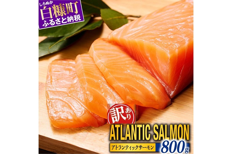 【訳あり】アトランティックサーモン【800g】