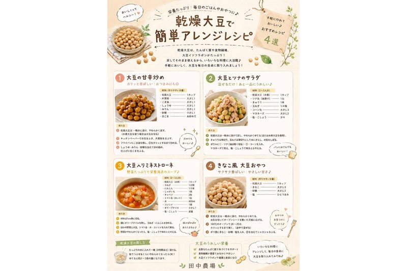 有機JAS 無農薬大豆（トヨムスメ）【400g】