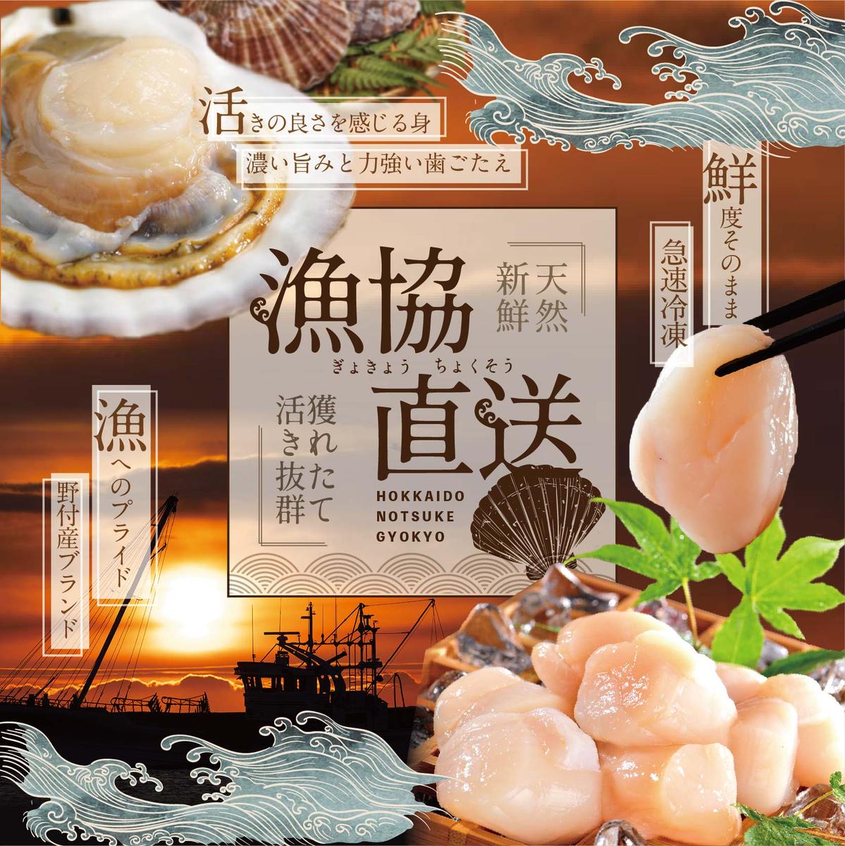 【隔月3回定期便】★NA北海道 野付産 冷凍ホタテ 貝柱 旨粒（3Sサイズ）ホタテ500ｇ