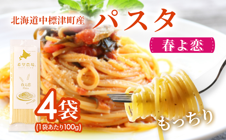 北海道中標津町産「春よ恋」パスタ×4袋【82001】