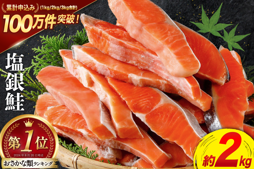 訳あり 銀鮭 切身 約2kg [宮城東洋 宮城県 気仙沼市 20564991] 鮭 魚介類 海鮮 訳アリ 規格外 不揃い さけ サケ 鮭切身 シャケ 切り身 冷凍 家庭用 おかず 弁当 支援 サーモン 銀鮭切り身 魚 わけあり