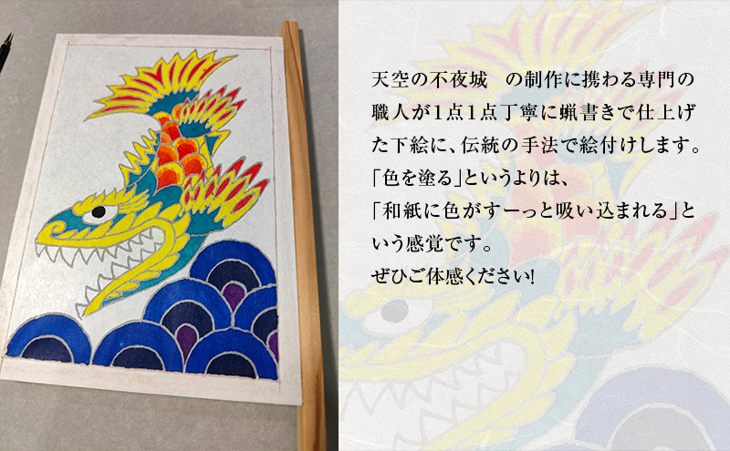 《世界に一つだけ》能代七夕「天空の不夜城」アートフレーム 絵付け体験チケット インテリア 新築 引っ越し 記念 チケット 体験 チケット