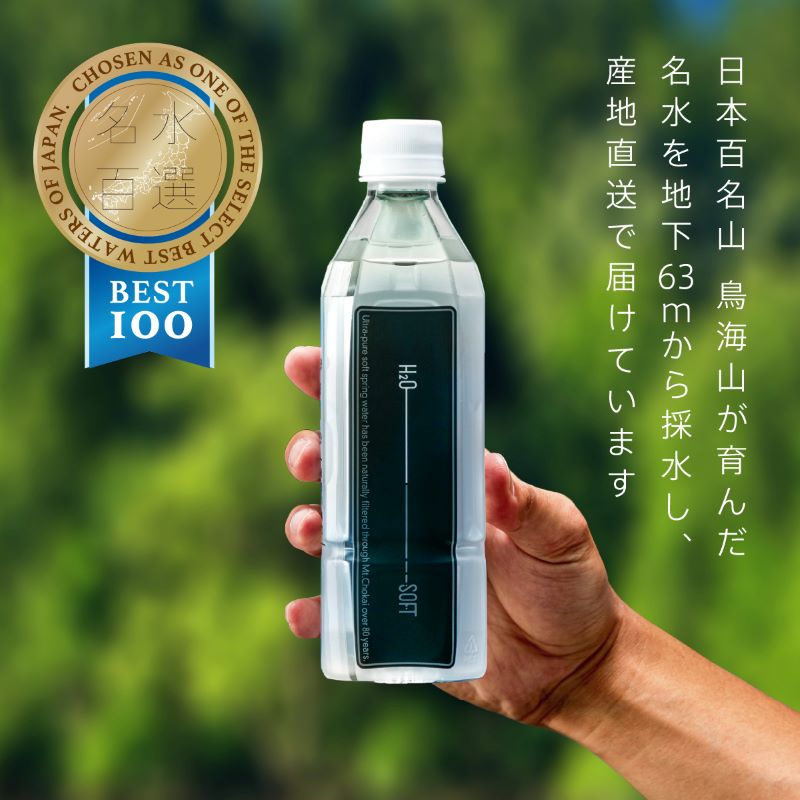 水 定期便 7ヶ月 H2O-SOFT 500ml ×42本/1箱 ミネラルウォーター 軟水