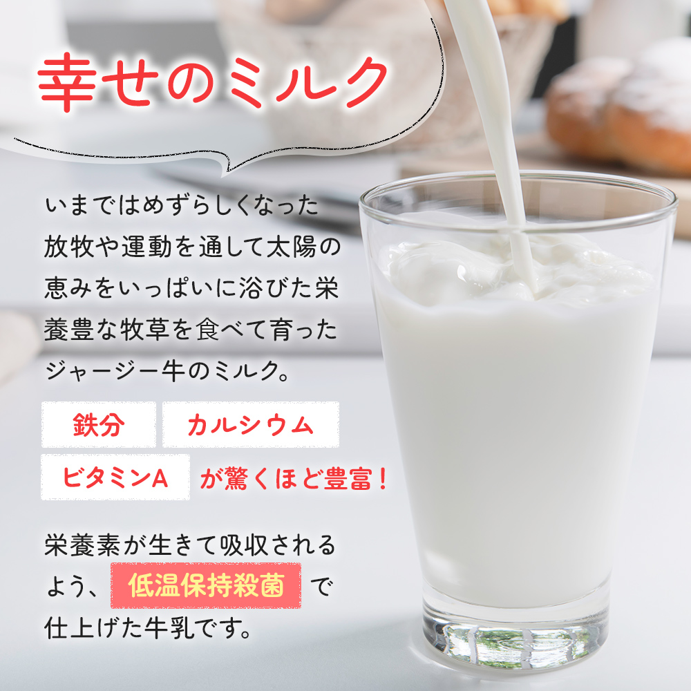 定期便 2週間ごと 6ヶ月 幸せのミルク 900ml 2本 ジャージー牛乳 土田牧場 ミルク 牛乳 低温殺菌牛乳  健康 栄養豊富 冷蔵 秋田 秋田県 にかほ市 定期
