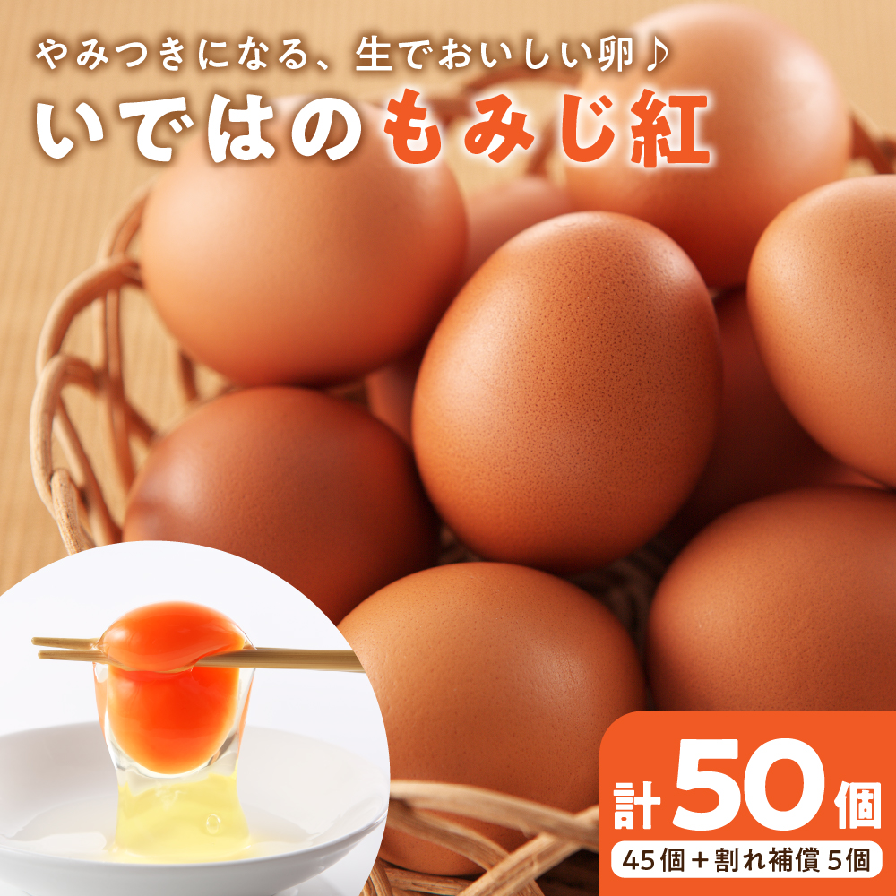 いではのもみじ紅50個入り（破損補償5個を含む）