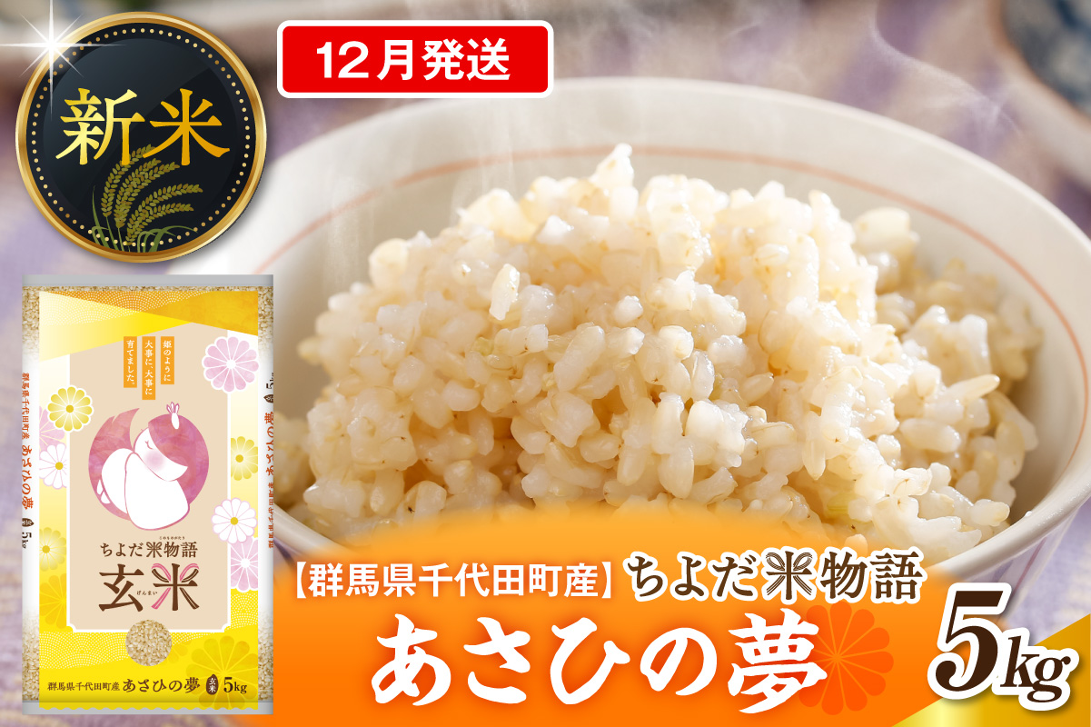2026年12月発送【令和8年度産】群馬県千代田町産 あさひの夢 5kg×1袋 (玄米) 群馬県 千代田町