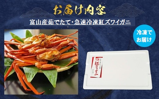 【冷凍】自社漁船直送！魚卸問屋の紅ズワイガニ 400g級×2ハイセット ※2026年9月～発送