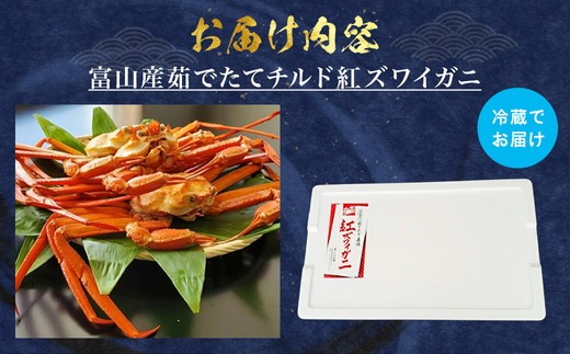 【冷蔵】自社漁船直送！魚卸問屋の紅ズワイガニ 800g～1kg級×2ハイセット ※2026年9月～発送