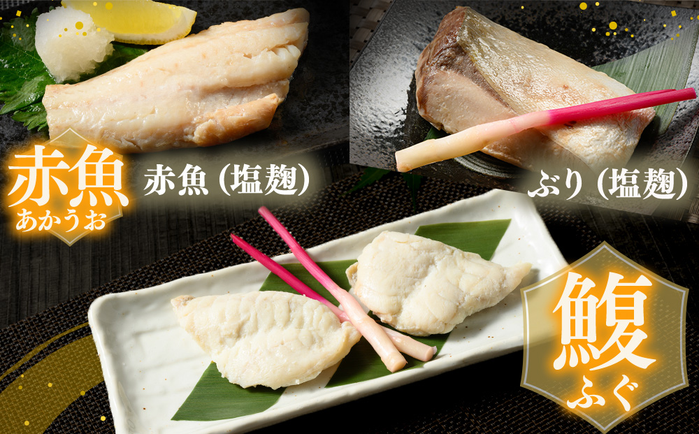 【発送時期が選べる】レンジで簡単　塩こうじ　焼き魚セット