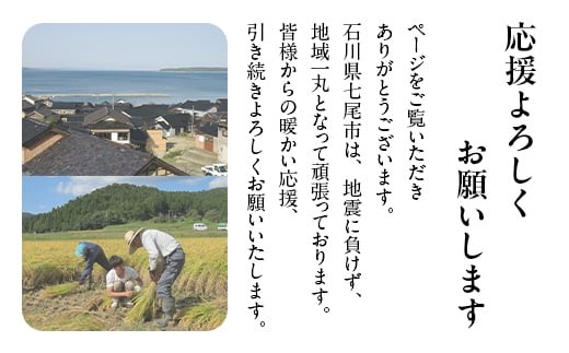 令和7年産 等伯米こしひかり10kg(5kg×2袋) ｜ 世界農業遺産に認定された『能登の里山里海』で育まれたお米 石川県 七尾市 能登 ※2026年6月～発送