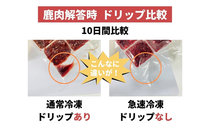 鹿肉ドッグフード　鹿肉冷凍ミンチ（犬用）　500g（250g×2トレー） 加工食品 お肉 家族 健康 食事 大切 ペット 自然 新鮮 動物 高品質 安心 安全 国産 子犬 老犬 こだわり 小分け 