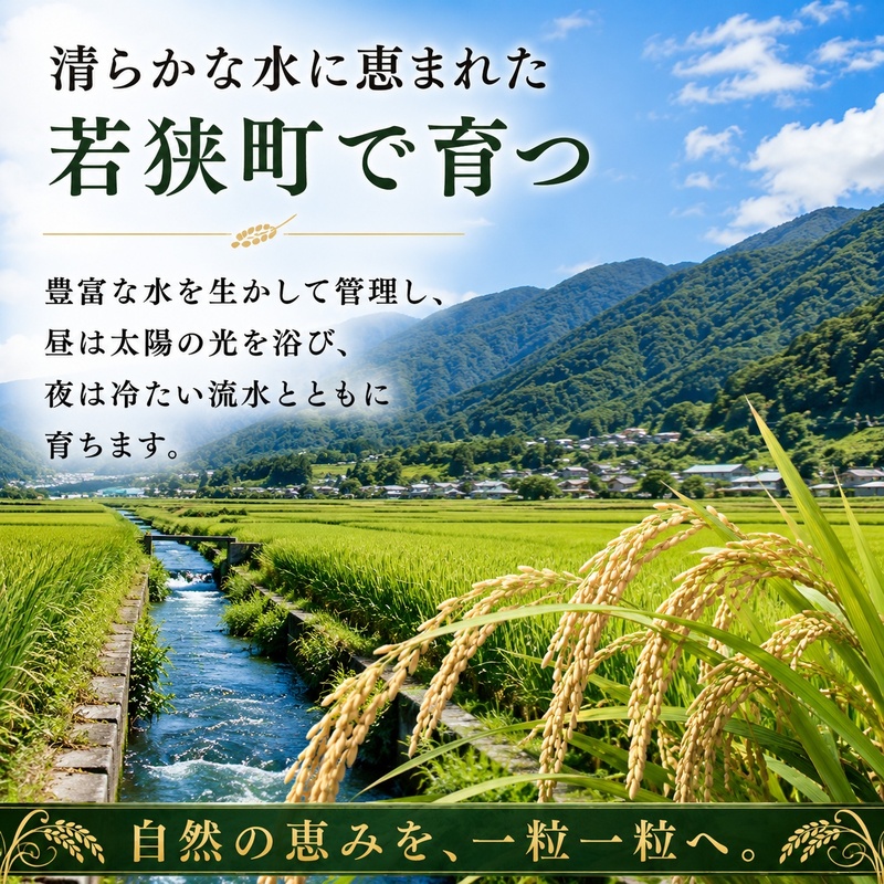 令和8年産 福井県若狭町 あきさかり （一等米） 20kg（神谷農園） 5kg×4袋 お米 ブランド米 銘柄米 ご飯 おにぎり お弁当 産地直送 和食 主食