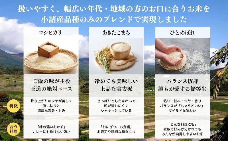 米 お米マイスター厳選 コシヒカリ あきたこまち ひとめぼれ 3種類のブレンド米 白米 2kg コメ お米 ごはん ご飯 信州 長野県 小諸市