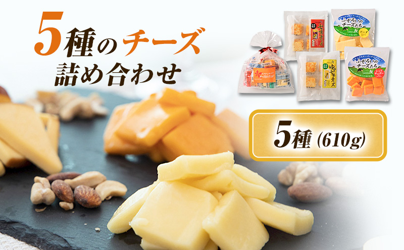 5種のチーズ詰め合わせおつまみ 詰め合わせ  セット 長野 信州 小諸 乳製品 加工食品 盛り合わせ 