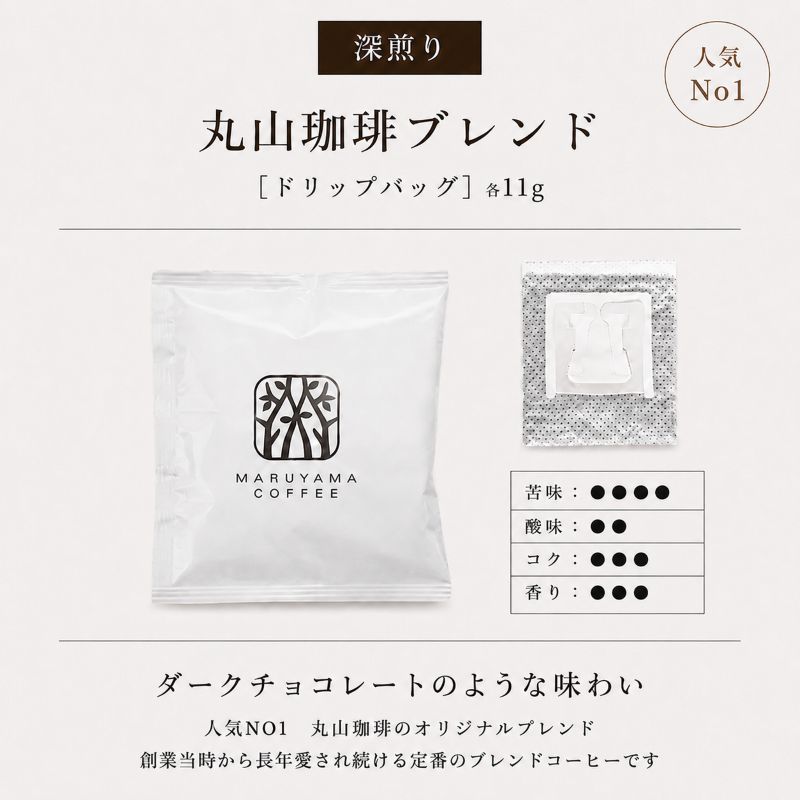 コーヒー 丸山珈琲 ドリップバッグ 丸山珈琲のブレンド 100個入り 珈琲 ドリップコーヒー