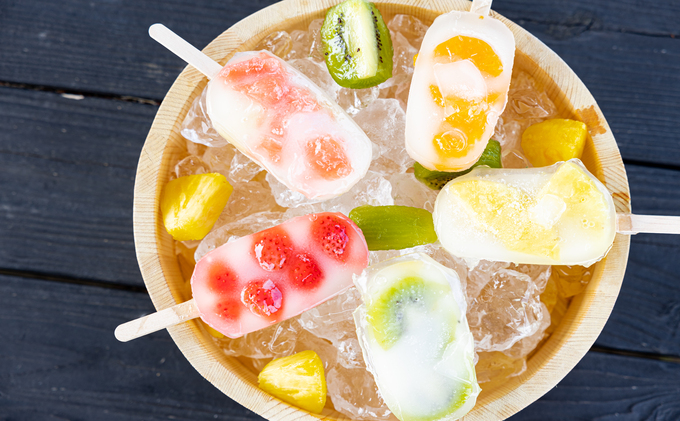 高原のくずバー　旬の味　おまかせ４本セット お菓子 アイス スイーツ くずアイス ひんやりスイーツ 涼 夏 おやつ 食後 デザート シャリシャリ食感 地産地消 手作り 