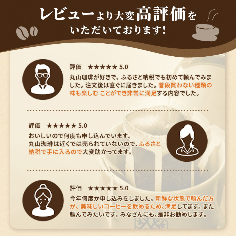 ドリップバッグ 丸山珈琲のブレンド 50個入り定期便4回