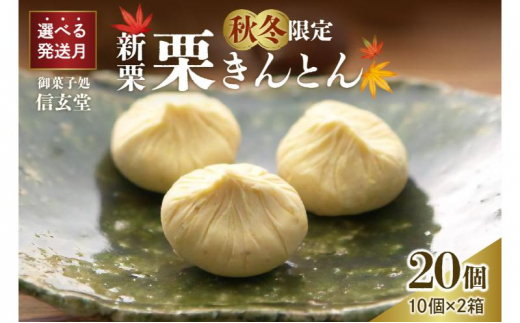 人気商品!! 中津川銘菓：栗きんとん20個（10個入×2箱）[秋季限定]【9月お届け】 F4N-2876