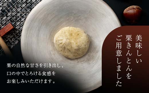 新栗 和菓子処一茶堂 栗きんとん 10個入り F4N-0831