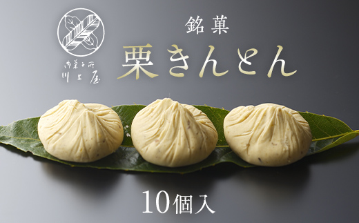 【11月お届け】 御菓子所 川上屋 栗きんとん （秋季限定）10個入り F4N-1068