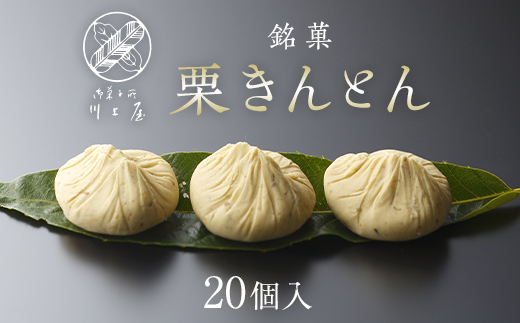【10月お届け】 御菓子所 川上屋 栗きんとん （秋季限定）20個入り F4N-1701