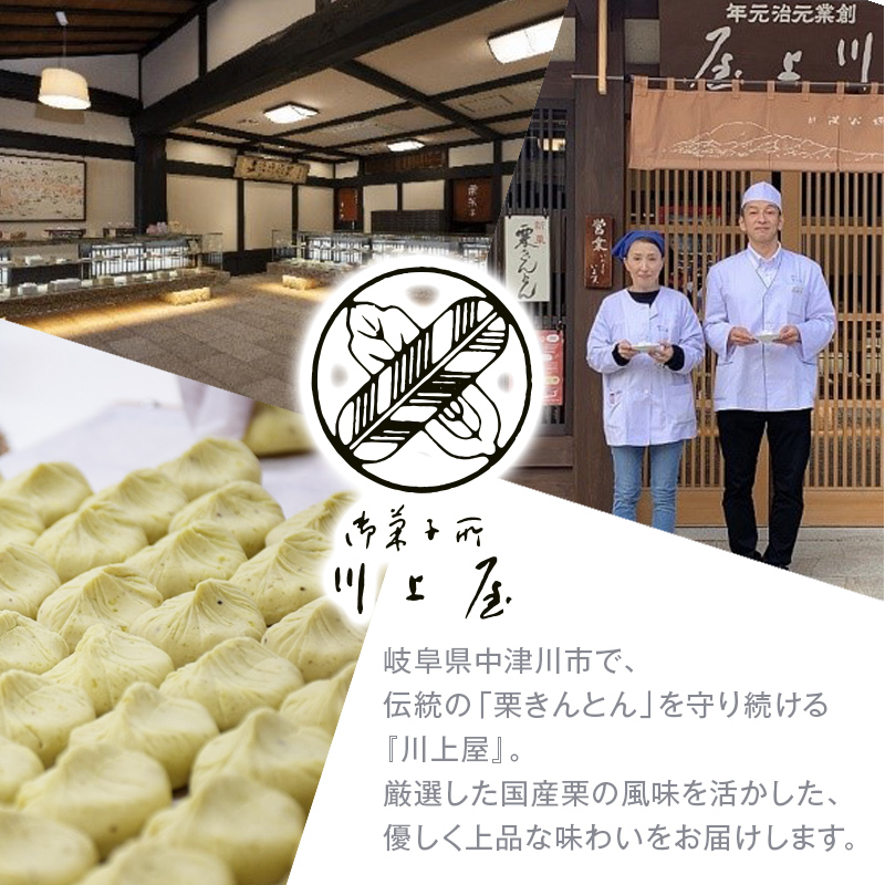 御菓子所 川上屋 栗菓子 嬉しの栗10個入 F4N-1896