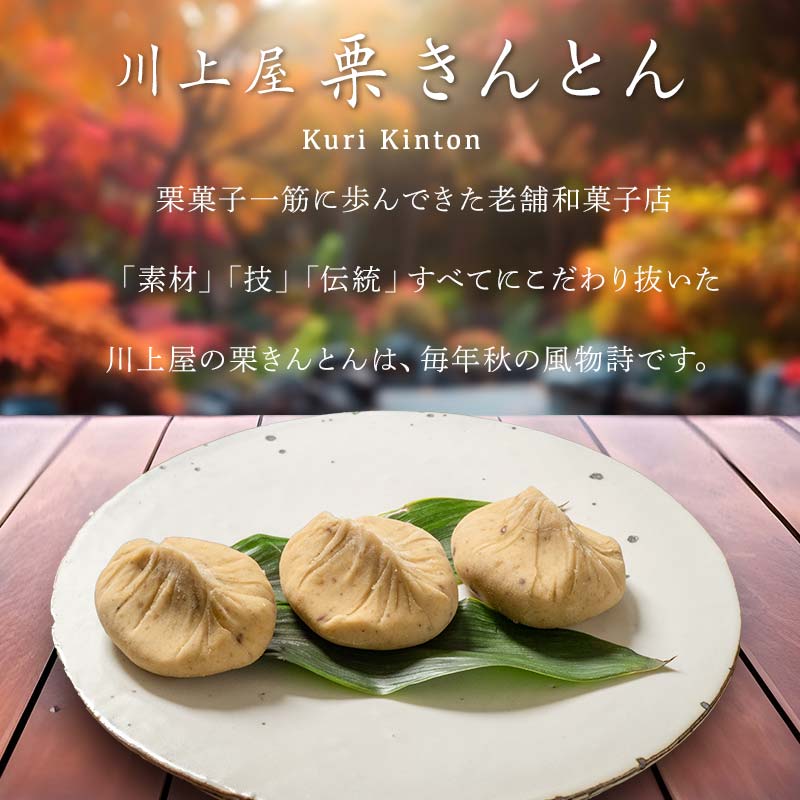 【10月お届け】 御菓子所 川上屋 栗きんとん （秋季限定）20個入り F4N-1701