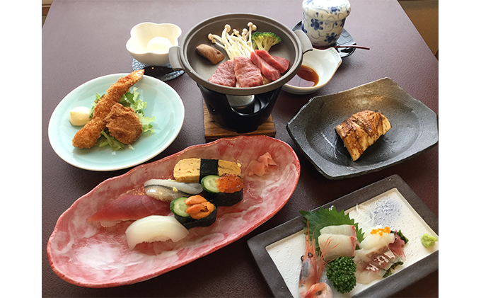 寿し処あおきや　お食事券（10000円分） チケット お寿司 お刺身 焼きあなご バリアフリー イス席 個室 セット 