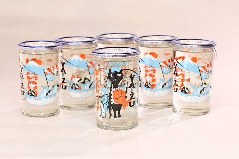 a10-988　にゃんカップ 180ml 焼津 純米吟醸 6本セット 日本酒