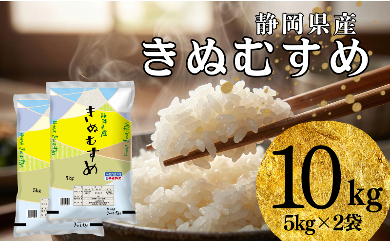米 静岡きぬむすめ 10kg（5kg×2） お米 白米 コメ 精米 きぬむすめ 静岡県産 袋井市 静岡県