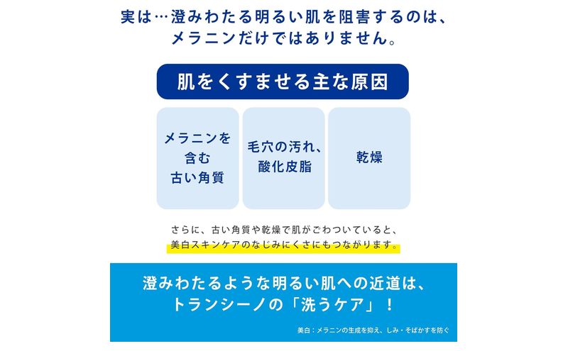 トランシーノ薬用クリアクレンジングEX 110g ３本セット 洗顔 洗うケア 肌荒れ防止 くすみ感ケア うるおい 毛穴 透明感 保湿 トランシーノ 第一三共