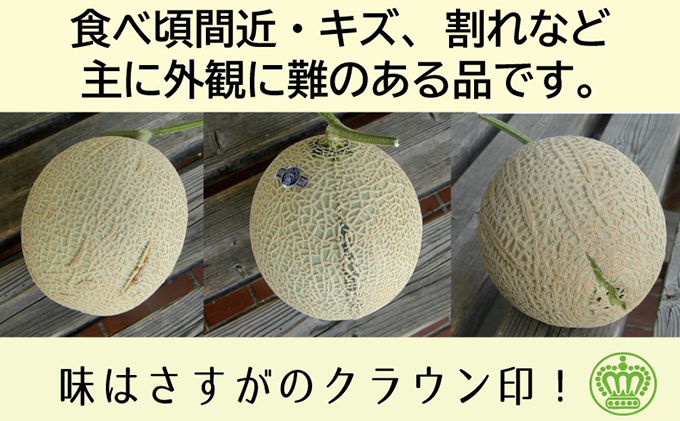 【5ヶ月定期便】クラウンメロン（訳あり）1玉入 メロン デザート グルメ 果物 フルーツ 季節の果物 スイーツ 袋井市 静岡県