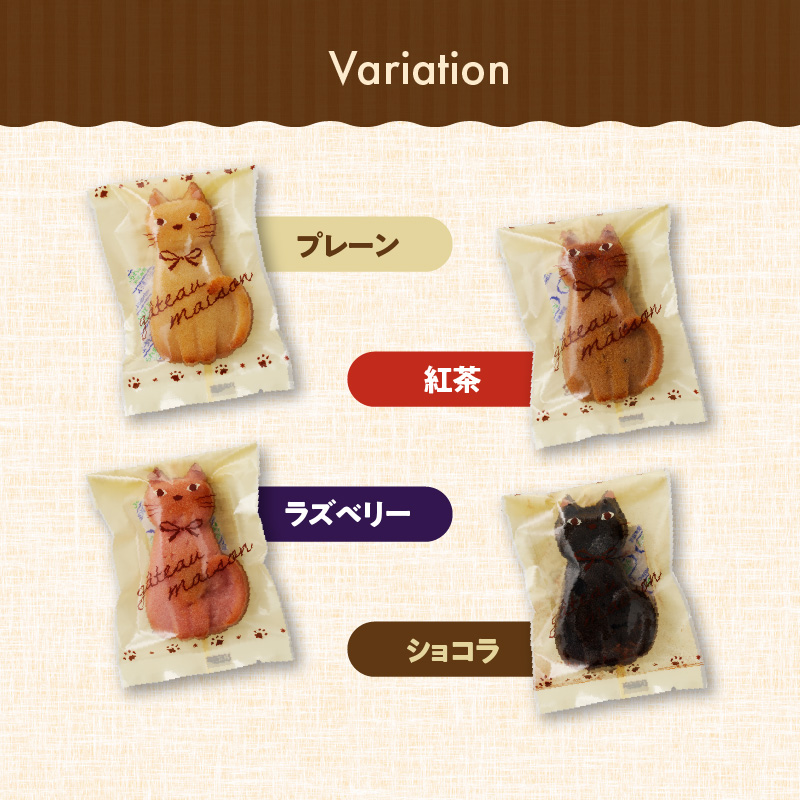 くんねこ　ねこのフィナンシェ 10個入り