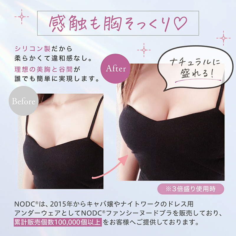 3D立体 4倍盛り ヌードブラ