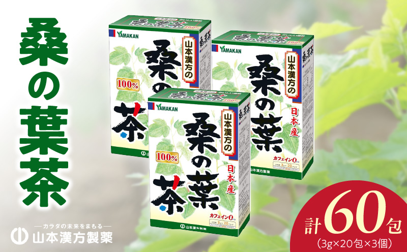 桑の葉茶 20包×3箱 山本漢方 ティーバッグ