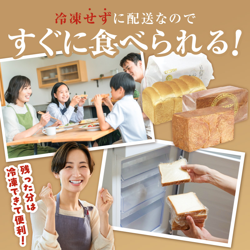 本間製パン 食パン ラスク 詰め合わせセット A  　食パン2本 計 3.7斤 ラスク50g ゆめあかり ツイスト クロワッサンラスク 常温