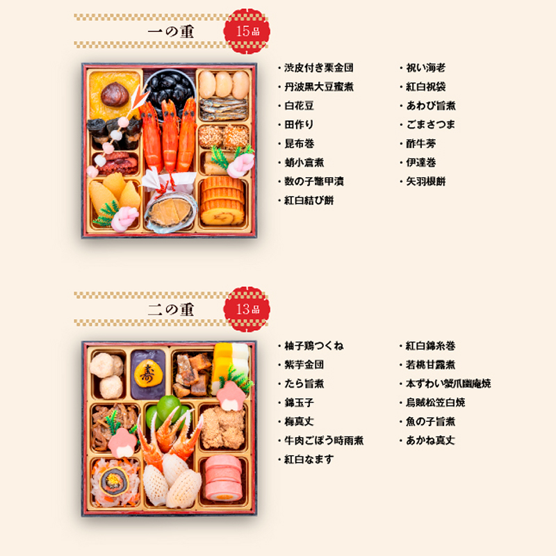 千賀屋謹製 2027年 迎春おせち料理「祝華千」和風三段重 3人前 全41品 冷蔵 