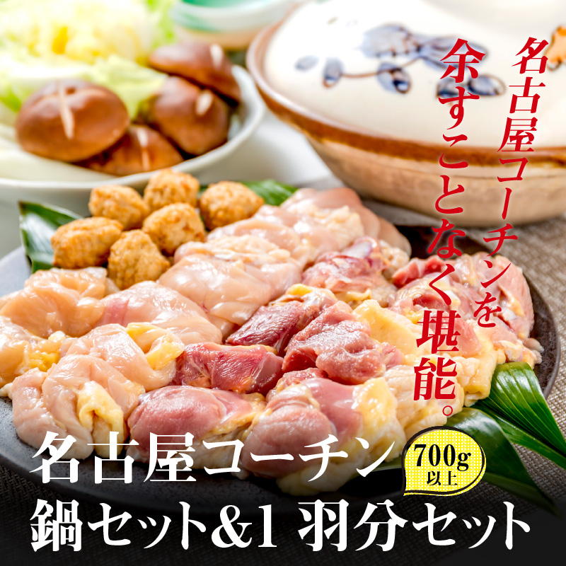 名古屋コーチン鍋セット＆名古屋コーチン1羽分セット 日本三大地鶏 鍋セット 鶏肉 もも肉 むね肉 ササミ 肉団子 鍋料理